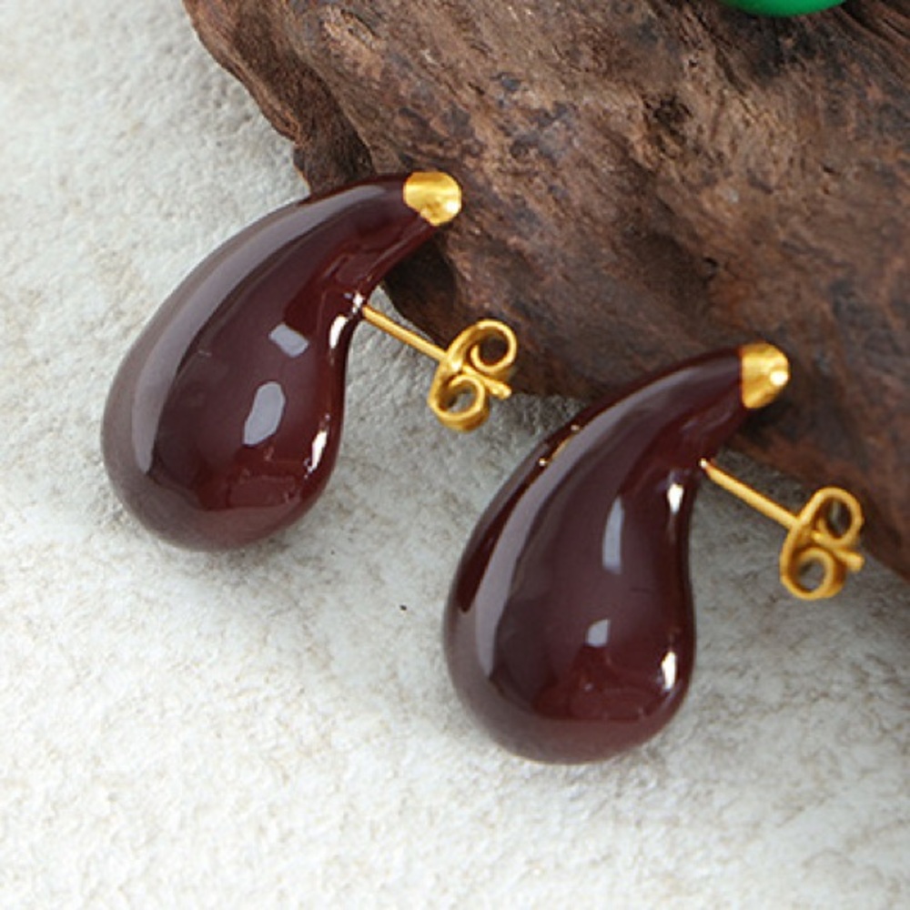 NEW💎BV Teardrop Earrings*Raindrop Earrings*Minimalist Earrings*Enamel Earrings